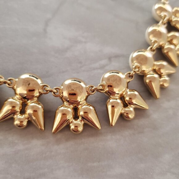 💕 J.Crew White Pink Blue Rhinestones Crystals Cluster Statement Necklace 💕 - Picture 14 of 16